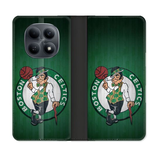 Housse Cuir Portefeuille Pour Xiaomi Redmi Note 15 4G Basket Boston Celtics