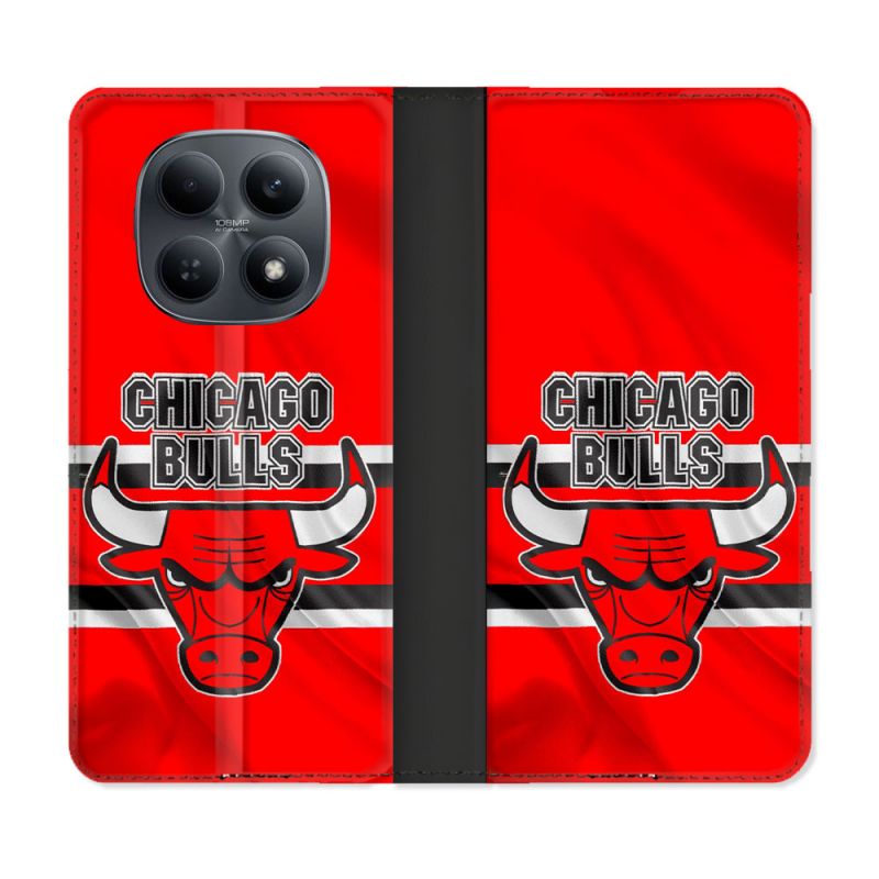 Housse Cuir Portefeuille Pour Xiaomi Redmi Note 15 4G Basket Chicago Bulls