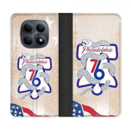 Housse Cuir Portefeuille Pour Xiaomi Redmi Note 15 4G Basket Philadelphia 76ers