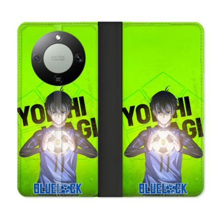 Housse Cuir Portefeuille Pour Honor Magic 8 Lite 5G Manga Blue Lock Yoichi Isagi