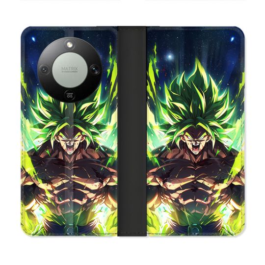 Housse Cuir Portefeuille Pour Honor Magic 8 Lite 5G Manga Dragon Ball Broly