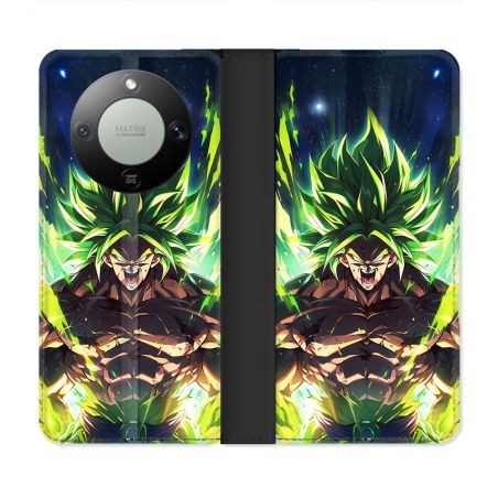 Housse Cuir Portefeuille Pour Honor Magic 8 Lite 5G Manga Dragon Ball Broly
