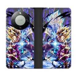 Housse Cuir Portefeuille Pour Honor Magic 8 Lite 5G Manga Dragon Ball Sangohan Duo