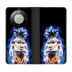 Housse Cuir Portefeuille Pour Honor Magic 8 Lite 5G Manga Dragon Ball Sangoku Noir
