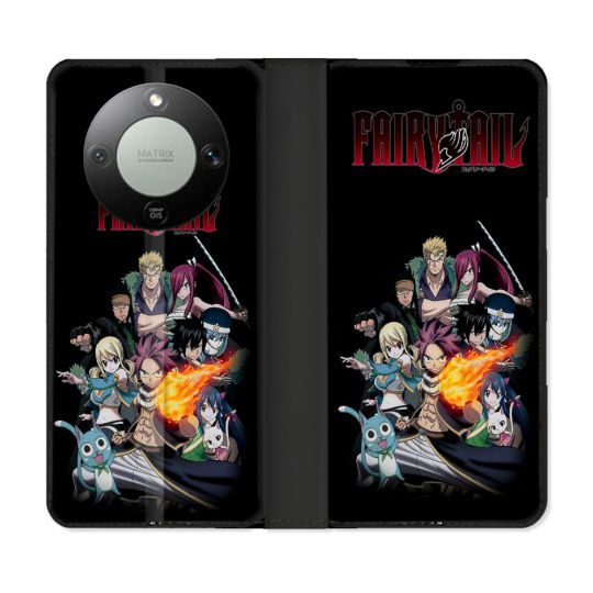 Housse Cuir Portefeuille Pour Honor Magic 8 Lite 5G Manga Fairy Tail Logo Team