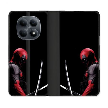 Housse Cuir Portefeuille Pour Xiaomi Redmi Note 15 4G Deadpool Epee