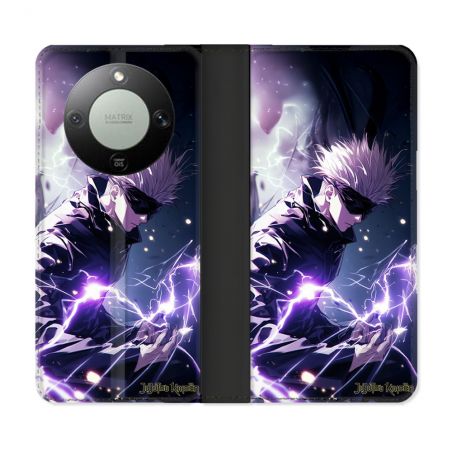 Housse Cuir Portefeuille Pour Honor Magic 8 Lite 5G Manga Jujutsu Kaisen Gojo Saturo
