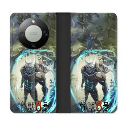 Housse Cuir Portefeuille Pour Honor Magic 8 Lite 5G Manga Kaiju N° 8 Kafka Hibino