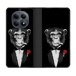 Housse Cuir Portefeuille Pour Xiaomi Redmi Note 15 4G Decale Singe Mafia