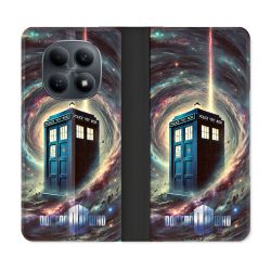 Housse Cuir Portefeuille Pour Xiaomi Redmi Note 15 4G Dr Who Tardis Univers