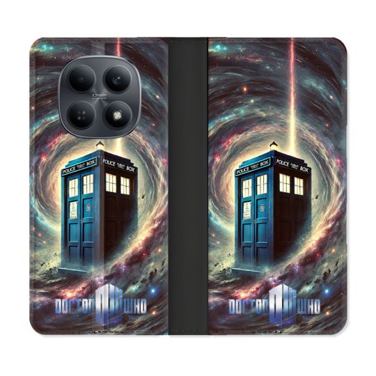 Housse Cuir Portefeuille Pour Xiaomi Redmi Note 15 4G Dr Who Tardis Univers
