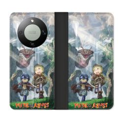 Housse Cuir Portefeuille Pour Honor Magic 8 Lite 5G Manga Made In Abyss Affiche