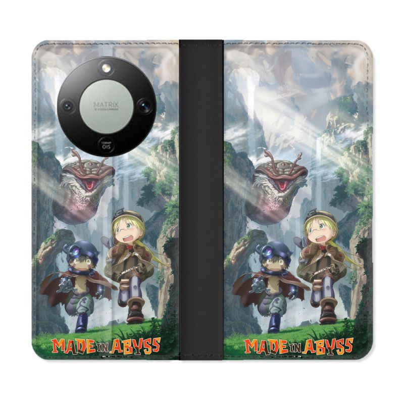 Housse Cuir Portefeuille Pour Honor Magic 8 Lite 5G Manga Made In Abyss Affiche
