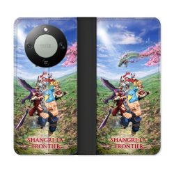 Housse Cuir Portefeuille Pour Honor Magic 8 Lite 5G Manga Shangri La Frontier Affiche