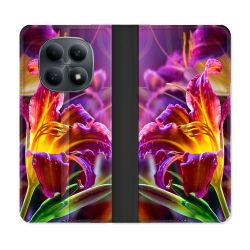 Housse Cuir Portefeuille Pour Xiaomi Redmi Note 15 4G Fleur Lys Color