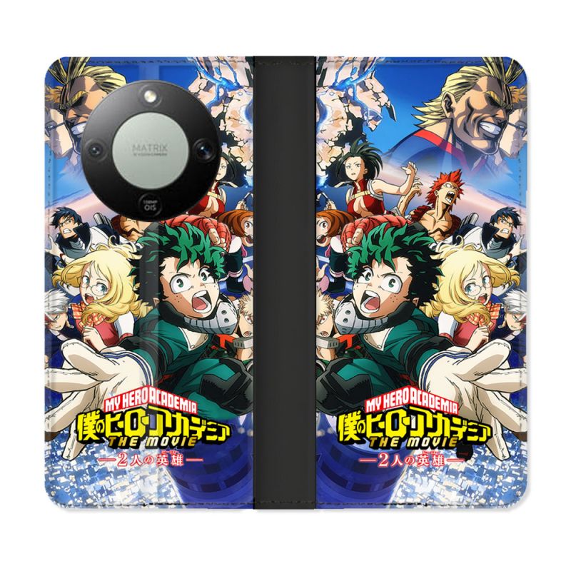 Housse Cuir Portefeuille Pour Honor Magic 8 Lite 5G Manga My Hero Academia Affiche