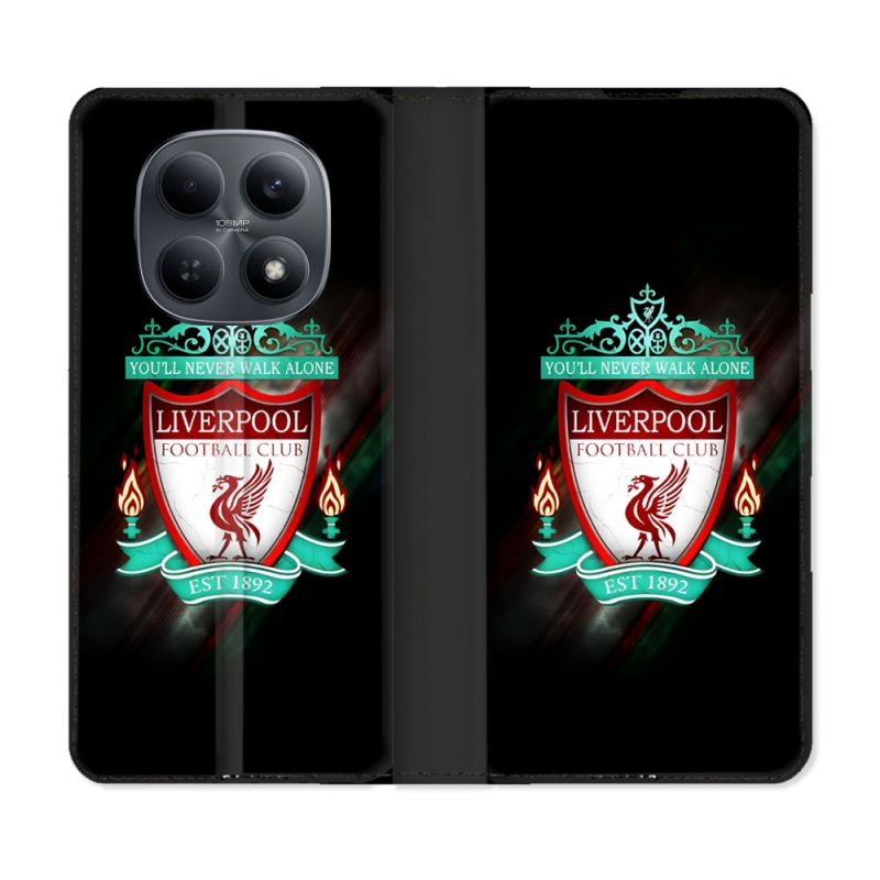 Housse Cuir Portefeuille Pour Xiaomi Redmi Note 15 4G Foot Liverpool