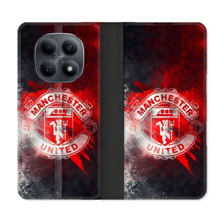 Housse Cuir Portefeuille Pour Xiaomi Redmi Note 15 4G Foot Manchester United
