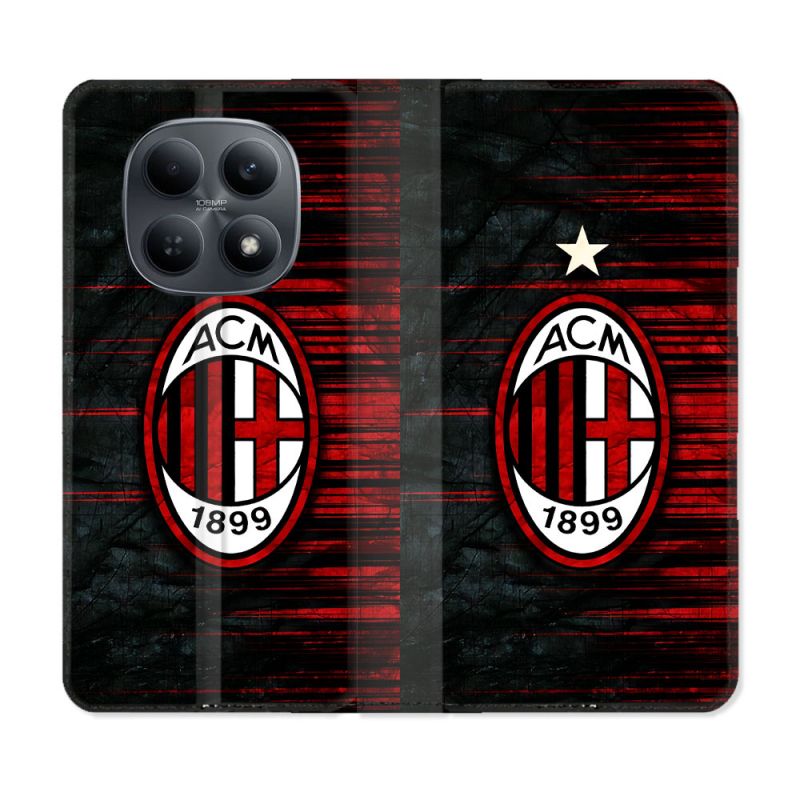 Housse Cuir Portefeuille Pour Xiaomi Redmi Note 15 4G Foot Milan AC