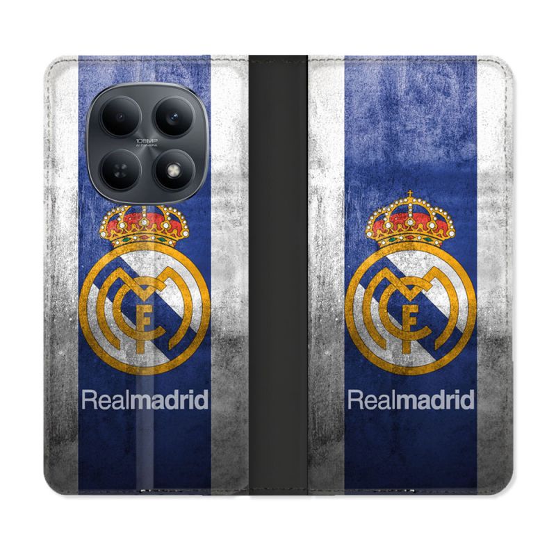 Housse Cuir Portefeuille Pour Xiaomi Redmi Note 15 4G Foot Real Madrid