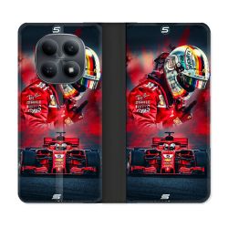 Housse Cuir Portefeuille Pour Xiaomi Redmi Note 15 4G Formule 1 F1 Ferrari