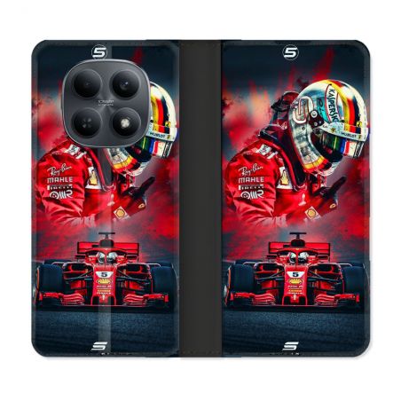 Housse Cuir Portefeuille Pour Xiaomi Redmi Note 15 4G Formule 1 F1 Ferrari