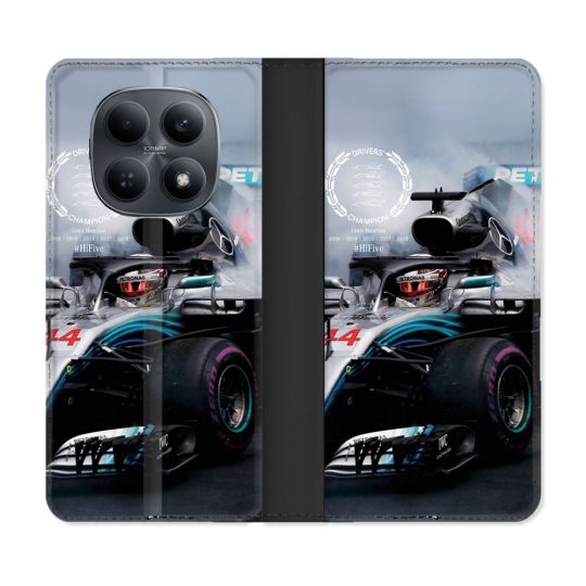 Housse Cuir Portefeuille Pour Xiaomi Redmi Note 15 4G Formule 1 F1 Mercedes Petronas
