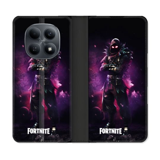 Housse Cuir Portefeuille Pour Xiaomi Redmi Note 15 4G Fortnite Raven