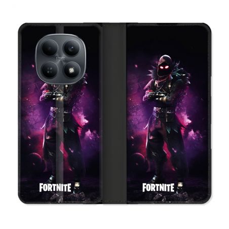 Housse Cuir Portefeuille Pour Xiaomi Redmi Note 15 4G Fortnite Raven