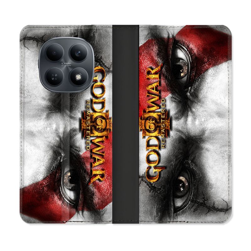 Housse Cuir Portefeuille Pour Xiaomi Redmi Note 15 4G God Of War GOW