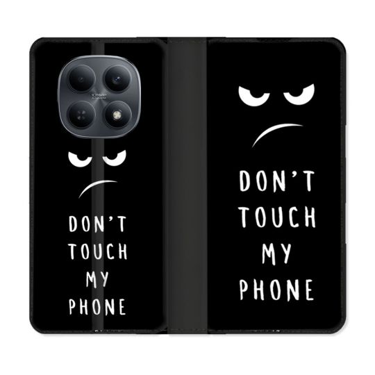 Housse Cuir Portefeuille Pour Xiaomi Redmi Note 15 4G Humour Don't Touch