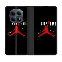 Housse Cuir Portefeuille Pour Xiaomi Redmi Note 15 4G Jordan Supreme Noir