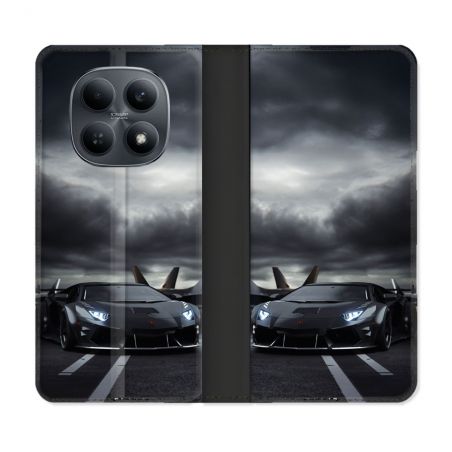 Housse Cuir Portefeuille Pour Xiaomi Redmi Note 15 4G Lamborghini Avion