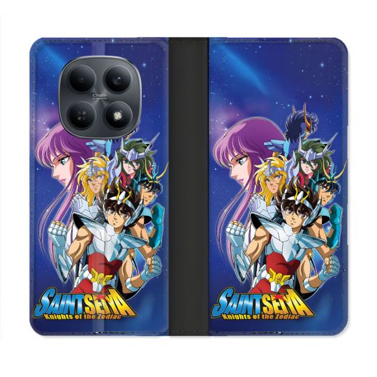 Housse Cuir Portefeuille Pour Xiaomi Redmi Note 15 4G Les Chevaliers Du Zodiaque