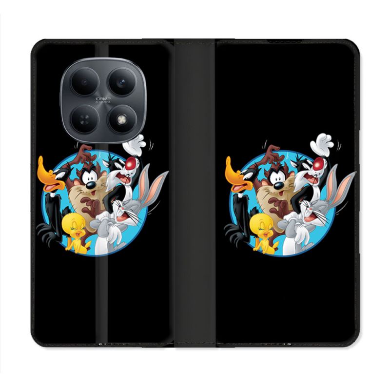 Housse Cuir Portefeuille Pour Xiaomi Redmi Note 15 4G Looney Tunes