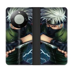 Housse Cuir Portefeuille Pour Honor Magic 8 Lite 5G Manga Naruto Kakashi
