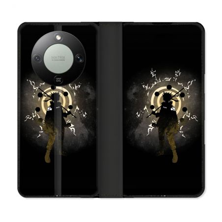 Housse Cuir Portefeuille Pour Honor Magic 8 Lite 5G Manga Naruto Sage