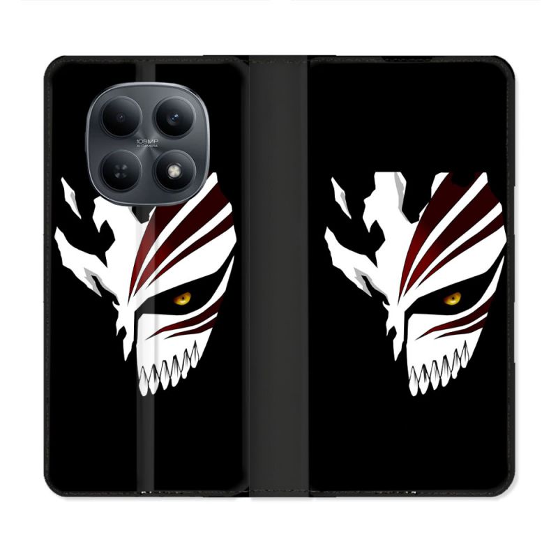 Housse Cuir Portefeuille Pour Xiaomi Redmi Note 15 4G Manga Bleach Masque