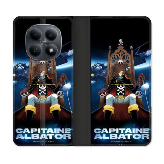 Housse Cuir Portefeuille Pour Xiaomi Redmi Note 15 4G Manga Capitaine Albator