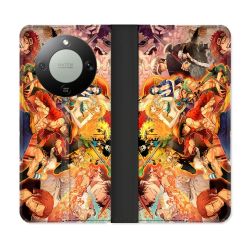 Housse Cuir Portefeuille Pour Honor Magic 8 Lite 5G Manga One Piece Nakama