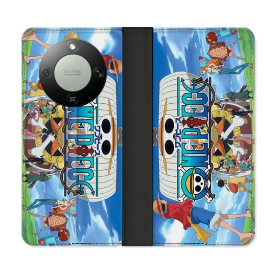 Housse Cuir Portefeuille Pour Honor Magic 8 Lite 5G Manga One Piece Sunny