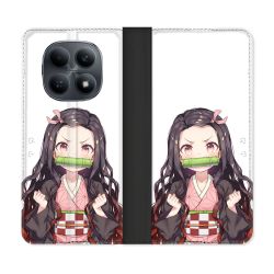 Housse Cuir Portefeuille Pour Xiaomi Redmi Note 15 4G Manga Demon Slayer Nezuko