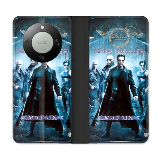 Housse Cuir Portefeuille Pour Honor Magic 8 Lite 5G Matrix Affiche