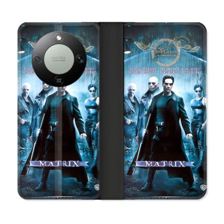 Housse Cuir Portefeuille Pour Honor Magic 8 Lite 5G Matrix Affiche