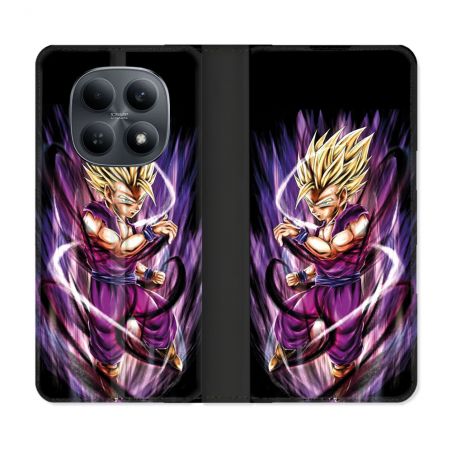 Housse Cuir Portefeuille Pour Xiaomi Redmi Note 15 4G Manga Dragon Ball Sangohan Violet