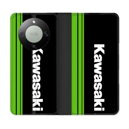 Housse Cuir Portefeuille Pour Honor Magic 8 Lite 5G Moto Kawasaki