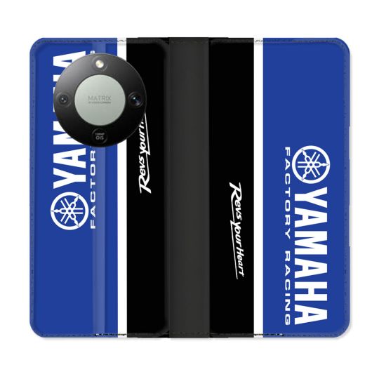 Housse Cuir Portefeuille Pour Honor Magic 8 Lite 5G Moto Yamaha