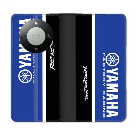 Housse Cuir Portefeuille Pour Honor Magic 8 Lite 5G Moto Yamaha