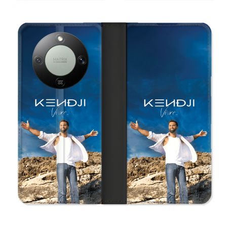 Housse Cuir Portefeuille Pour Honor Magic 8 Lite 5G Musique Kendji