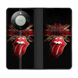 Housse Cuir Portefeuille Pour Honor Magic 8 Lite 5G Musique Rolling Stones